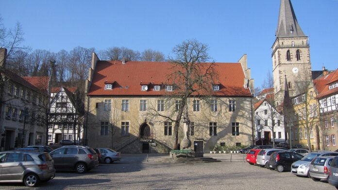 Marktplatz Altstadt Warburg mit ehemaligem Altstädter Rathaus